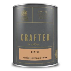 CRAFTED™ By Crown Lustrous Metallic Interior Wall And Wood Paint Copper - 1.25L 9 CRAFTED™ By Crown Lustrous Metallic Interior Wall And Wood Paint Copper - 1.25L -Paint And Wallpaper Shop 13167169 1874893876115098