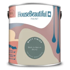 House Beautiful Durable Matt Emulsion Multi-Surface Paint Back To Nature BN.42 - 2.5L -Paint And Wallpaper Shop 13419365 8274940991286203
