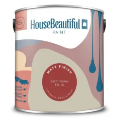 House Beautiful Durable Matt Emulsion Multi-Surface Paint Earth Notes EN.10 - 2.5L -Paint And Wallpaper Shop 13419372 1024940993942097