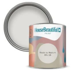 House Beautiful Durable Matt Emulsion Multi-Surface Paint Back To Nature BN.36 Tester - 125ml