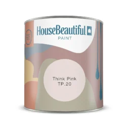 House Beautiful Durable Matt Emulsion Multi-Surface Paint Think Pink TP.20 Tester - 125ml -Paint And Wallpaper Shop 13419417 3964941021927801