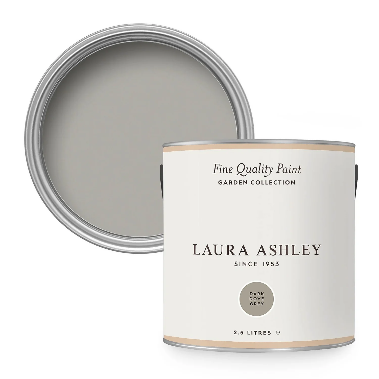 Laura Ashley Eggshell Garden Paint Dark Dove Grey - 2.5L 3 Laura Ashley Eggshell Garden Paint Dark Dove Grey - 2.5L