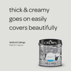 Crown Matt Emulsion Paint Early Dawn - 2.5L -Paint And Wallpaper Shop 13807010 3574963778336241