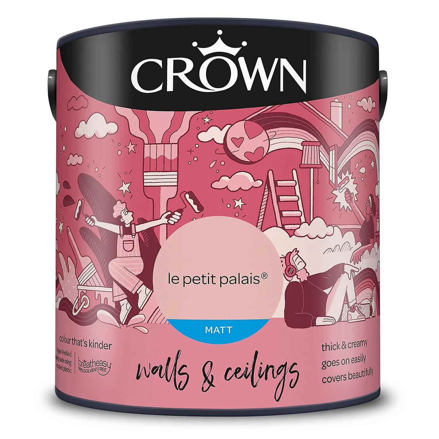 Crown Matt Emulsion Paint Le Petit Palais - 2.5L 11 Crown Matt Emulsion Paint Le Petit Palais - 2.5L - Image 9