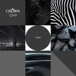 Crown Matt Emulsion Paint Rebel - 2.5L -Paint And Wallpaper Shop 13807032 1824964058107310