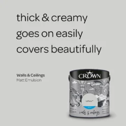 Crown Matt Emulsion Paint Taffeta - 2.5L -Paint And Wallpaper Shop 13807041 1694964077654365