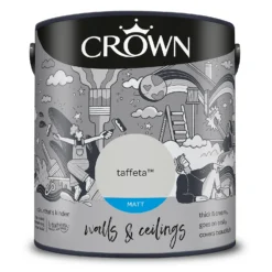 Crown Matt Emulsion Paint Taffeta - 2.5L -Paint And Wallpaper Shop 13807041 9684964077856562