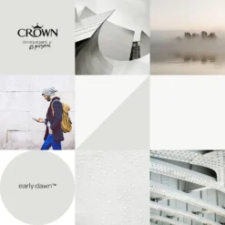 Crown Matt Emulsion Paint Early Dawn - 5L -Paint And Wallpaper Shop 13807050 1674964021289294