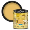 Crown Matt Emulsion Paint Mustard Jar - 5L