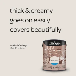 Crown Matt Emulsion Paint Organic Cloth - 5L 14 Crown Matt Emulsion Paint Organic Cloth - 5L -Paint And Wallpaper Shop 13807055 8024964055327165