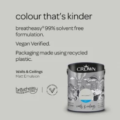 Crown Matt Emulsion Paint Salt Spray - 5L 15 Crown Matt Emulsion Paint Salt Spray - 5L -Paint And Wallpaper Shop 13807056 8764964062373904