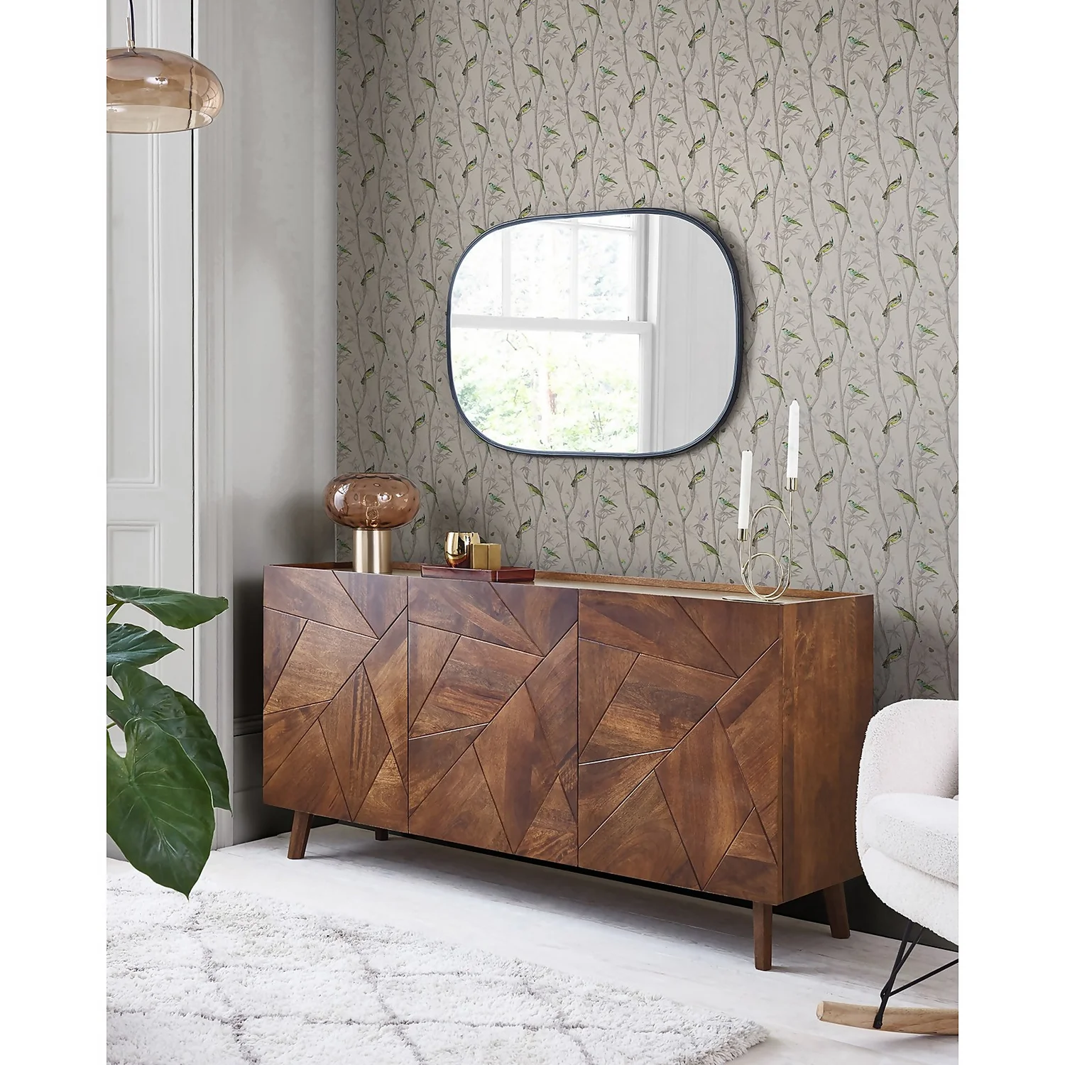 Next Chinoiserie Bird Trail Natural Wallpaper 6 Next Chinoiserie Bird Trail Natural Wallpaper - Image 4