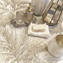 Belgravia Décor Palm Tree Textured Beige Wallpaper -Paint And Wallpaper Shop 13909589 1784981675431444