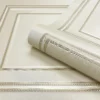 Belgravia Décor Amara Panel Textured Cream Wallpaper A4 Size Sample