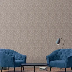 Galerie Geometric Metallic Taupe Wallpaper -Paint And Wallpaper Shop 13910518 5464994886651414