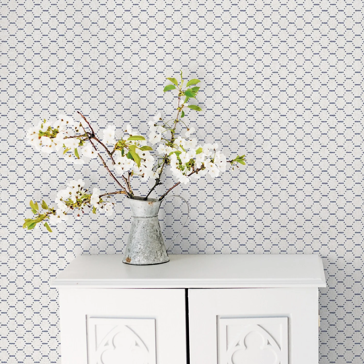 Galerie Honeycomb Blue Wallpaper 4 Galerie Honeycomb Blue Wallpaper - Image 2