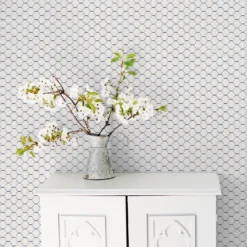 Galerie Honeycomb Blue Large Wallpaper Sample -Paint And Wallpaper Shop 13910621 8574994885181189