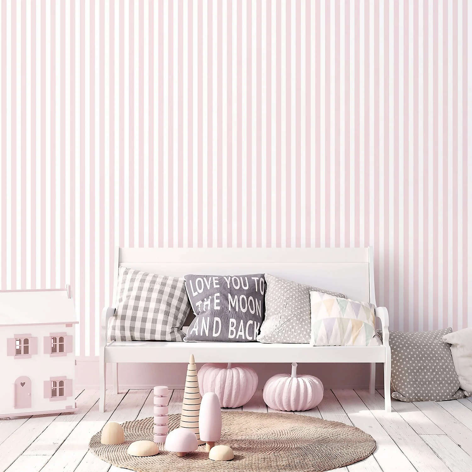 Galerie Regency Stripe Pink Large Wallpaper Sample 4 Galerie Regency Stripe Pink Large Wallpaper Sample - Image 2
