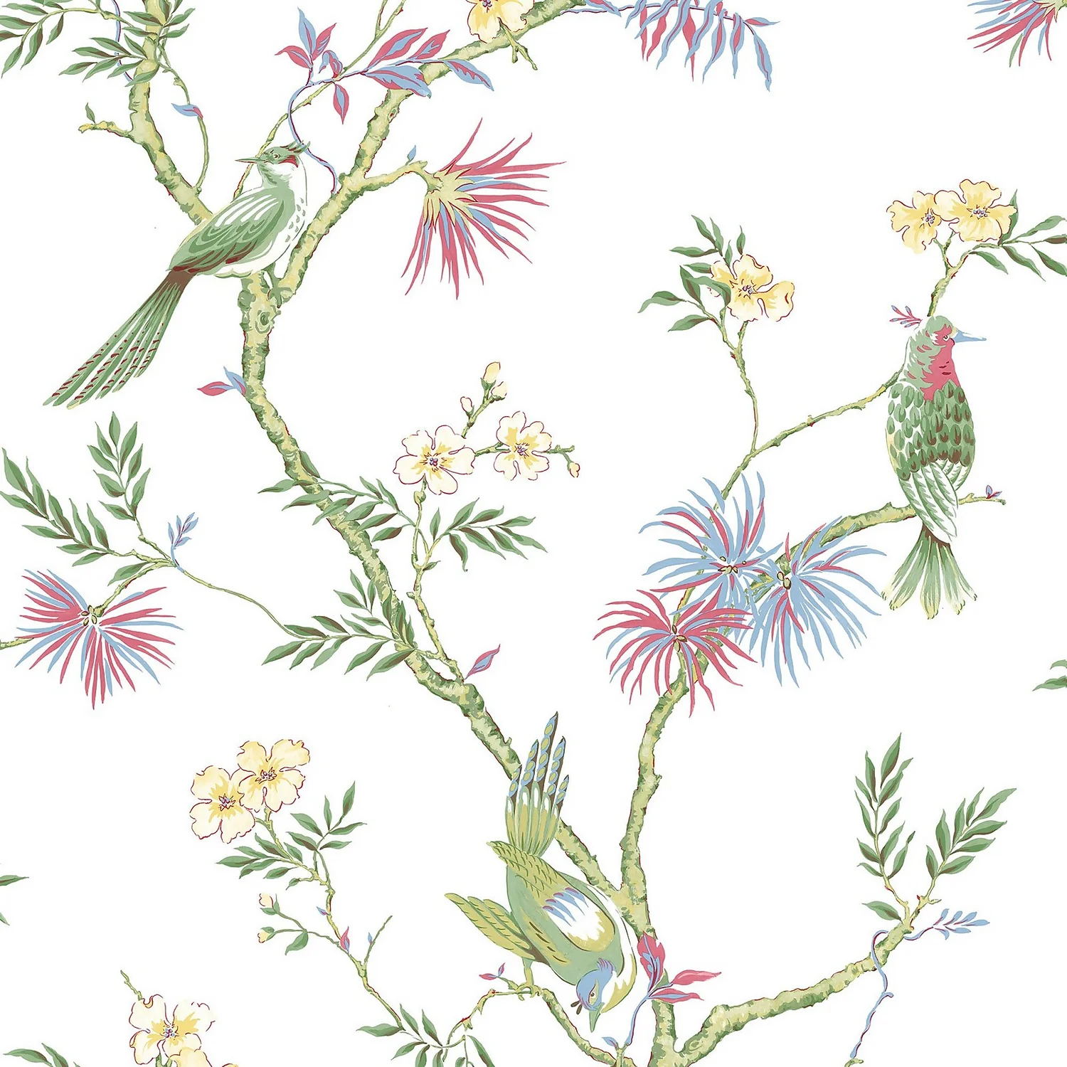 Galerie Chinoiserie Bird Multicoloured Large Wallpaper Sample 3 Galerie Chinoiserie Bird Multicoloured Large Wallpaper Sample