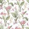 Galerie Botanical Illustration Pink Large Wallpaper Sample -Paint And Wallpaper Shop 13910640 5844994887109208