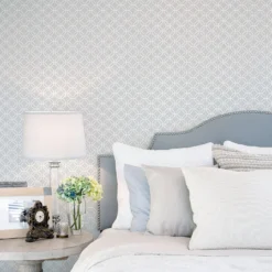Galerie Honeycomb Trellis Grey Large Wallpaper Sample -Paint And Wallpaper Shop 13910643 1824994884017591