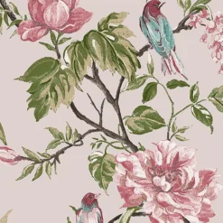 Next Birds & Blooms Mauve Wallpaper -Paint And Wallpaper Shop 13956051 1734998026041854