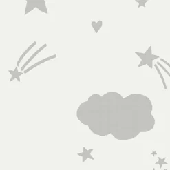 Next Moon & Stars Grey Wallpaper -Paint And Wallpaper Shop 13956083 8614998026267292