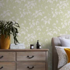 Next Trail Flower Green Wallpaper -Paint And Wallpaper Shop 13960871 8524998026279865