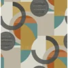 Next Retro Shapes Geo Orange Wallpaper -Paint And Wallpaper Shop 13960885 2054998026535585
