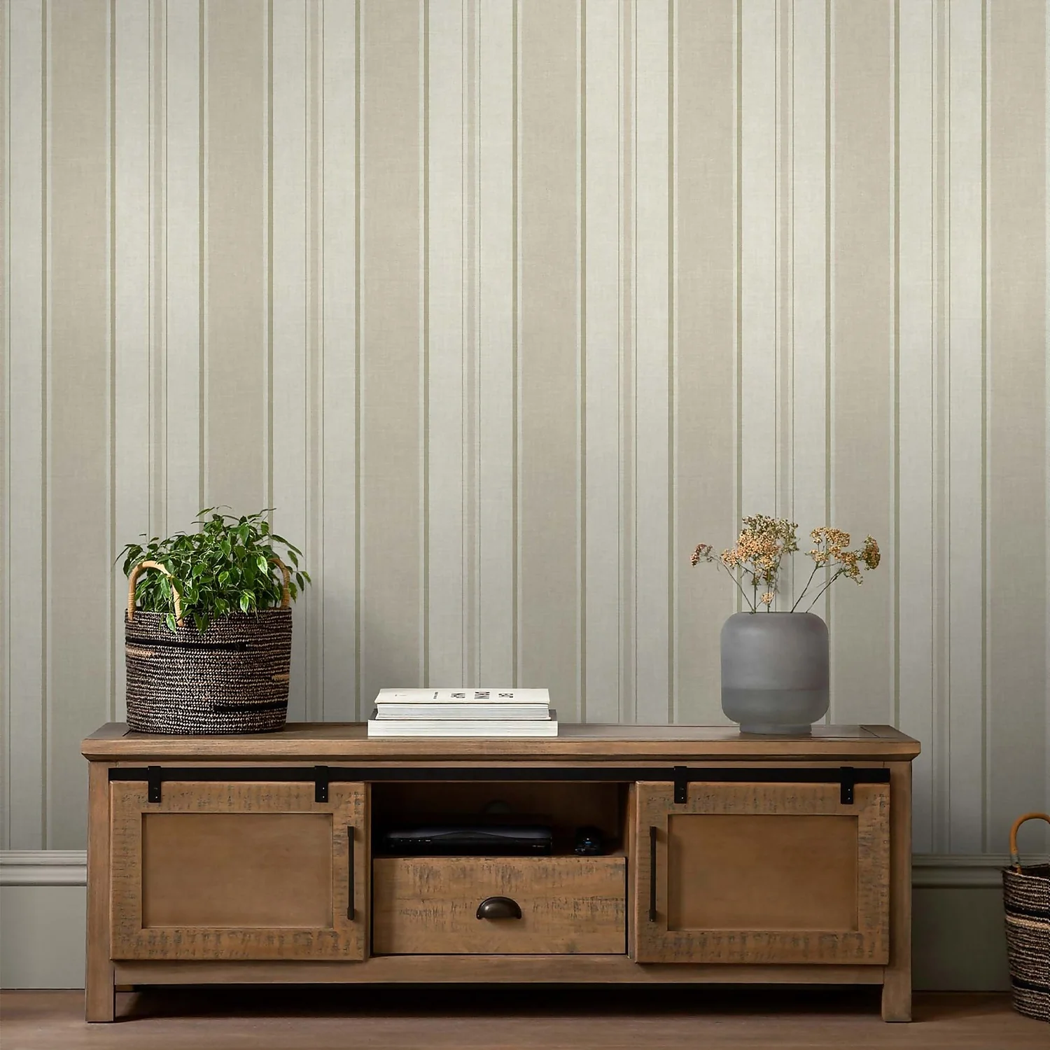 Next Country Stripe Neutral Wallpaper 4 Next Country Stripe Neutral Wallpaper - Image 2
