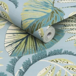 Next Jungle Leaves Duck Egg Wallpaper 8 Next Jungle Leaves Duck Egg Wallpaper -Paint And Wallpaper Shop 13960895 1244998026371212