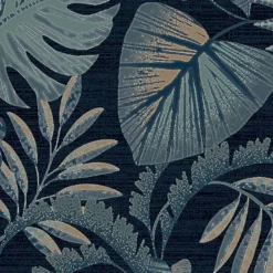 Next Jungle Leaves Navy Wallpaper -Paint And Wallpaper Shop 13960897 1814998027279852