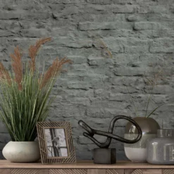 Next Contemporary Brick Grey Wallpaper -Paint And Wallpaper Shop 13960901 1294998026839857