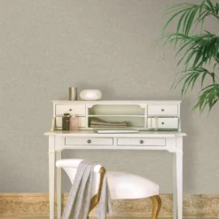 Grandeco Chenille Texture Plain Silver Textured Mid Sheen Wallpaper -Paint And Wallpaper Shop 13980235 1724998777176922