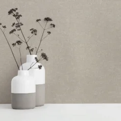 Grandeco Chenille Texture Plain Silver Textured Mid Sheen Wallpaper -Paint And Wallpaper Shop 13980235 5614998777334599