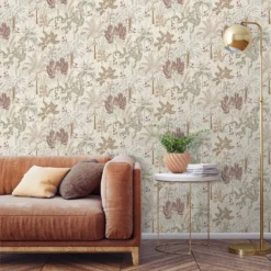 Grandeco Louan Natural Textured Metallic Wallpaper -Paint And Wallpaper Shop 13980239 1244998777726681