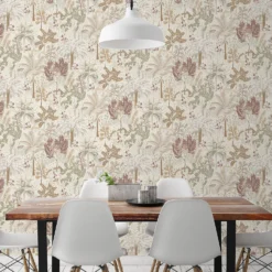 Grandeco Louan Natural Textured Metallic Wallpaper -Paint And Wallpaper Shop 13980239 7694998777683619