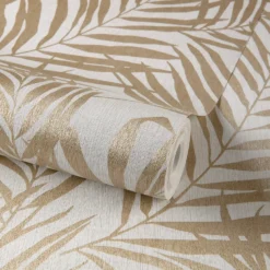 Grandeco Maui Cream Textured Metallic Wallpaper 9 Grandeco Maui Cream Textured Metallic Wallpaper -Paint And Wallpaper Shop 13980242 1275003970496701