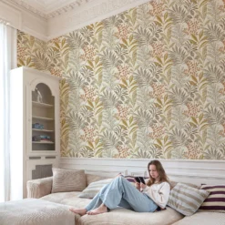 Grandeco Kara Taupe Textured Matt Wallpaper -Paint And Wallpaper Shop 13980247 1074998777994674