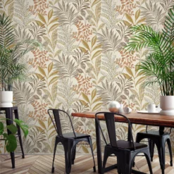 Grandeco Kara Taupe Textured Matt Wallpaper -Paint And Wallpaper Shop 13980247 5694998778076817