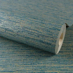 Grandeco Striped Weave Navy Raised Textured Metallic Wallpaper -Paint And Wallpaper Shop 13980249 9264998778060068