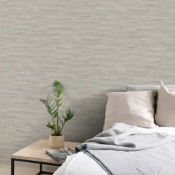 Grandeco Neuhaus Plain Grey Textured Matt Wallpaper -Paint And Wallpaper Shop 13980250 1164998777189570