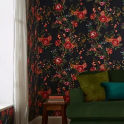 Joules Forest Chinoiserie French Navy Wallpaper -Paint And Wallpaper Shop 13991837 9475003723555016