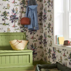 Joules Woodland Scene Dawn Grey Wallpaper -Paint And Wallpaper Shop 13991840 2225003722771803