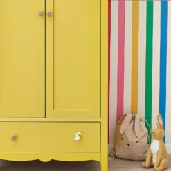Joules Kids Country Critters Chunky Stripe White And Rainbow Wallpaper -Paint And Wallpaper Shop 13991849 2115003725412100