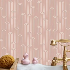 Envy Ups And Downs Blush Wallpaper -Paint And Wallpaper Shop 13991865 3075003725472805