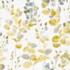 Fresco Watercolour Leaves Ochre Wallpaper -Paint And Wallpaper Shop 13991874 3685003724834549