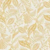 Fresco Artisan Leaf Ochre Wallpaper