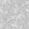 Fresco Artisan Leaf Grey Wallpaper -Paint And Wallpaper Shop 13991879 1915003722889043