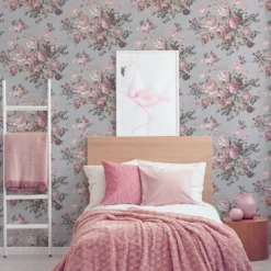 Superfresco Easy Bouqet Blush Wallpaper -Paint And Wallpaper Shop 13991893 1275003726169732